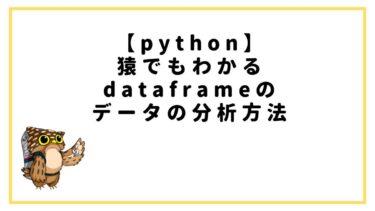 【具体例あり】python dataframeのデータ分析方法を徹底解説